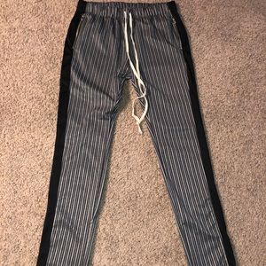 EPMT black & white stripe joggers